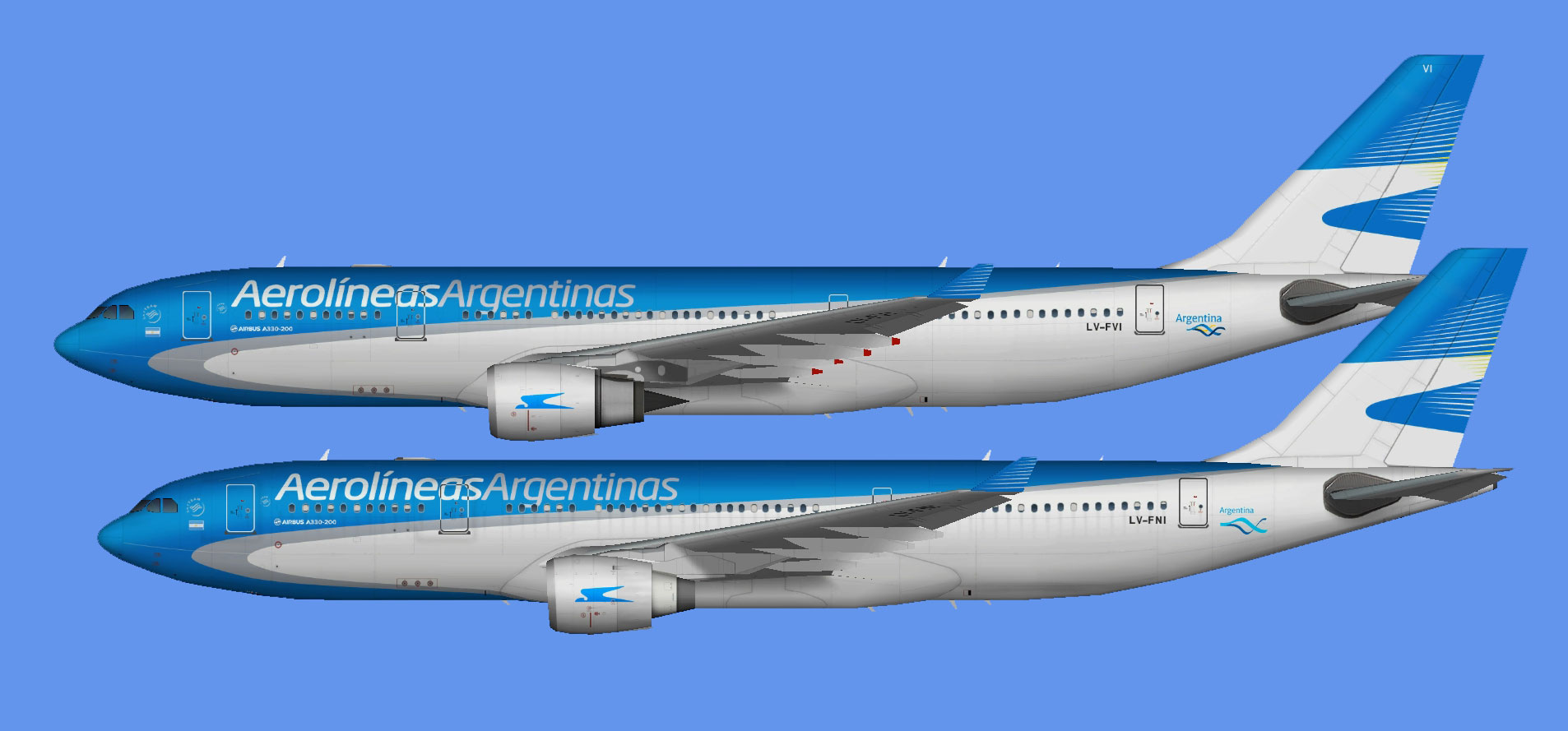 Aerolineas Argentinas A330-200 fleet (TFS)