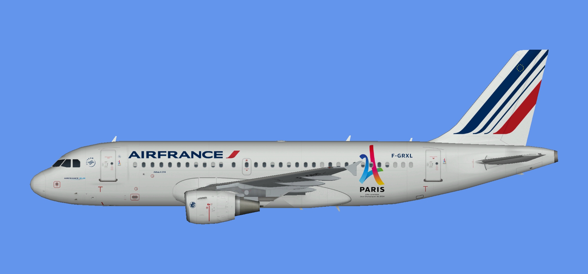 Air France Airbus A319 Paris 2024