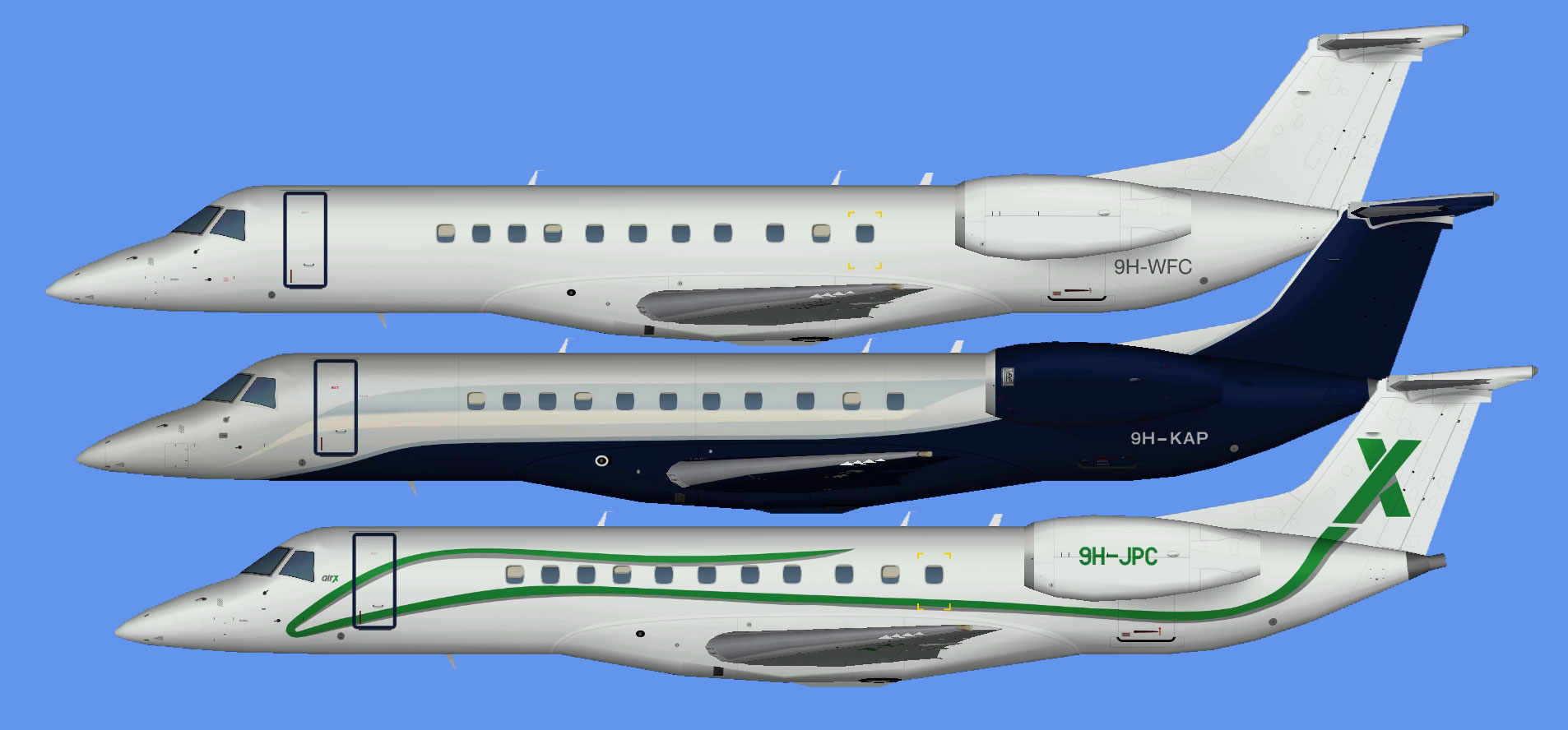 Air X Charter Embraer ERJ-135 (AIM)