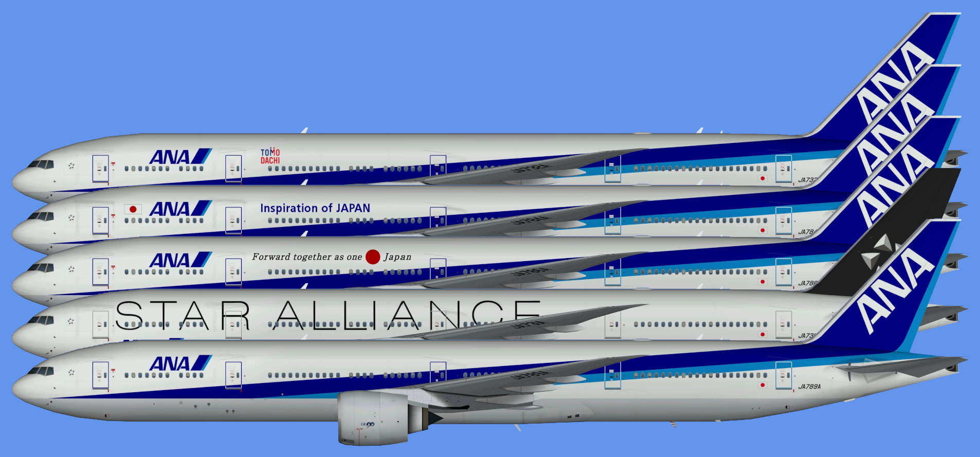 All Nippon Airways Boeing 777-300ER (TFS)