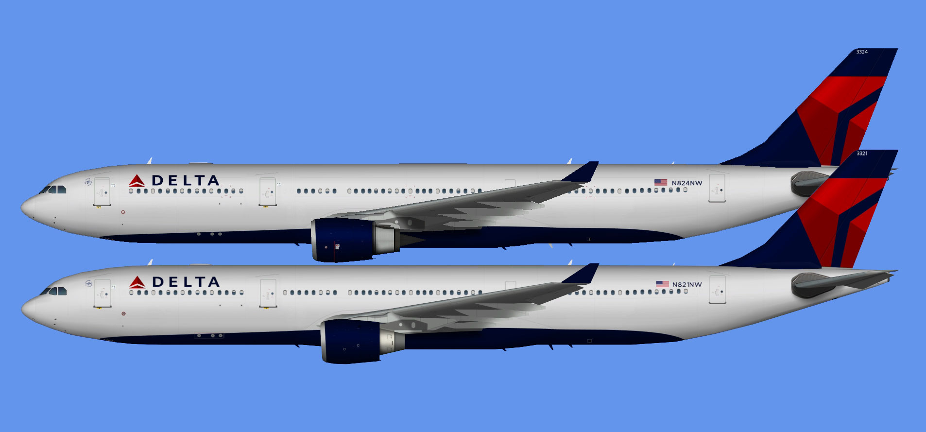 Delta Airbus A330-300 (TFS)