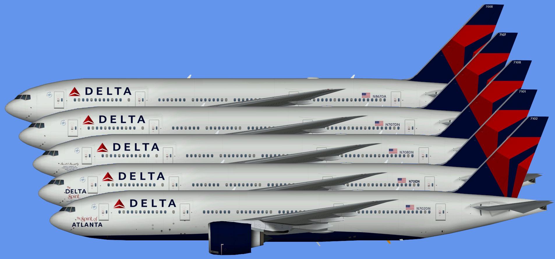 Delta Boeing 777-200 (TFS)