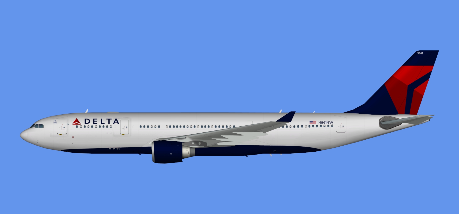 Delta Airbus A330-200 (TFS)