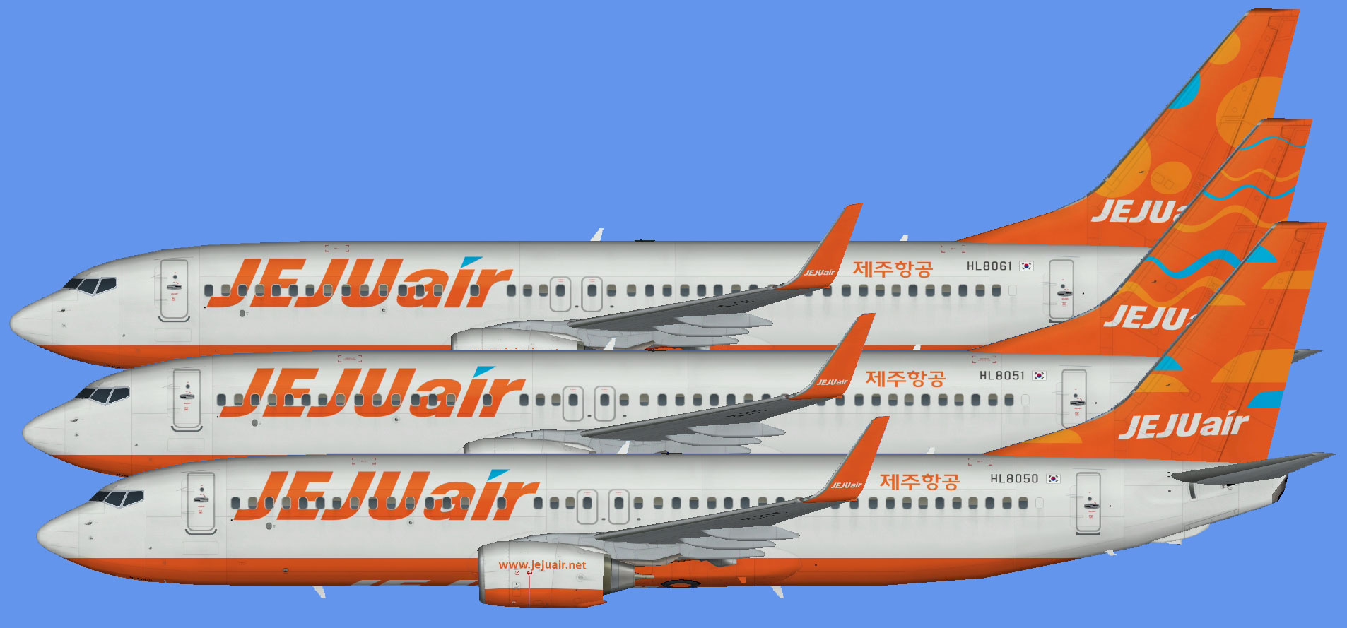 Jeju Air 737-800 (winglets)