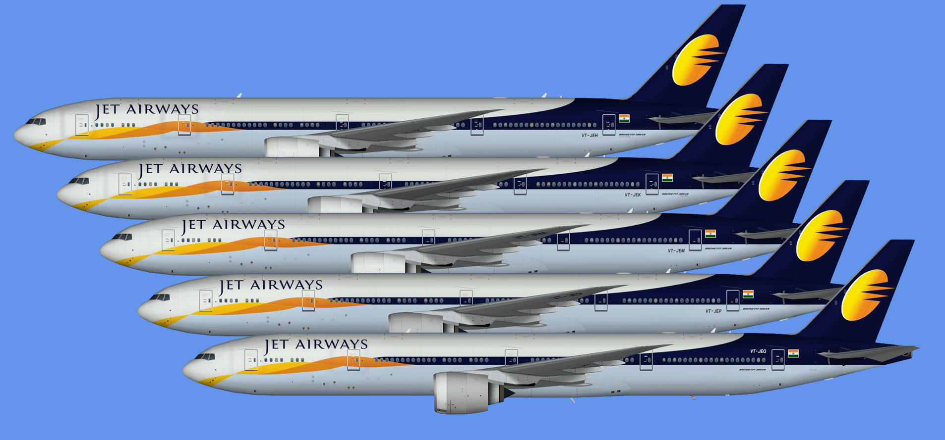Jet Airways 777-300ER (TFS)