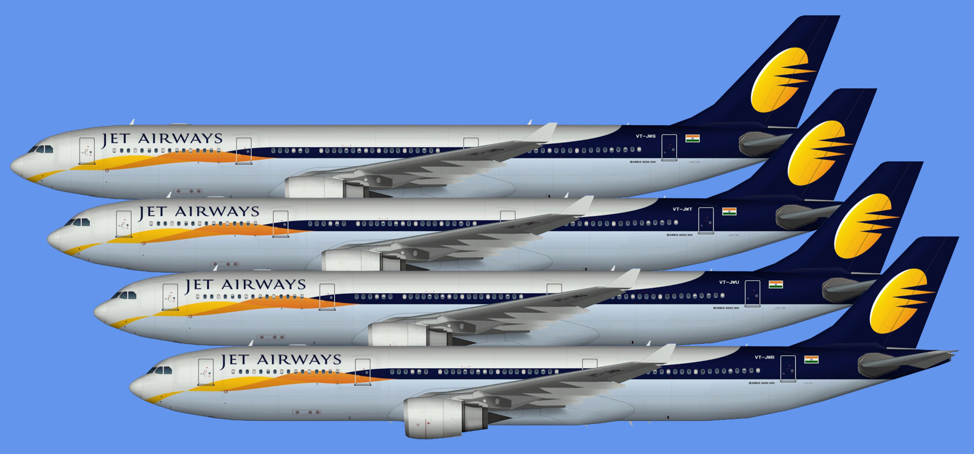Jet Airways A330-300 (TFS)