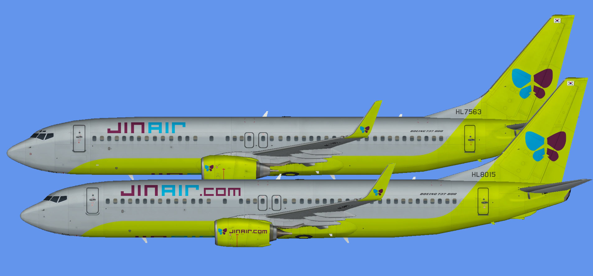 Jin Air Boeing 737-800 (winglets)