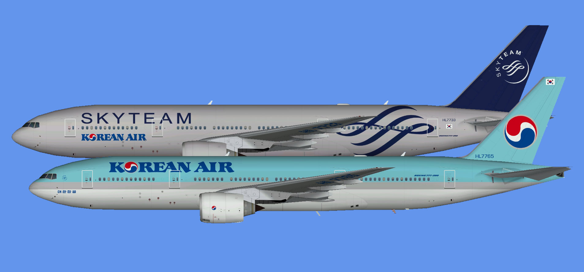 Korean Air Boeing 777-200 (TFS)
