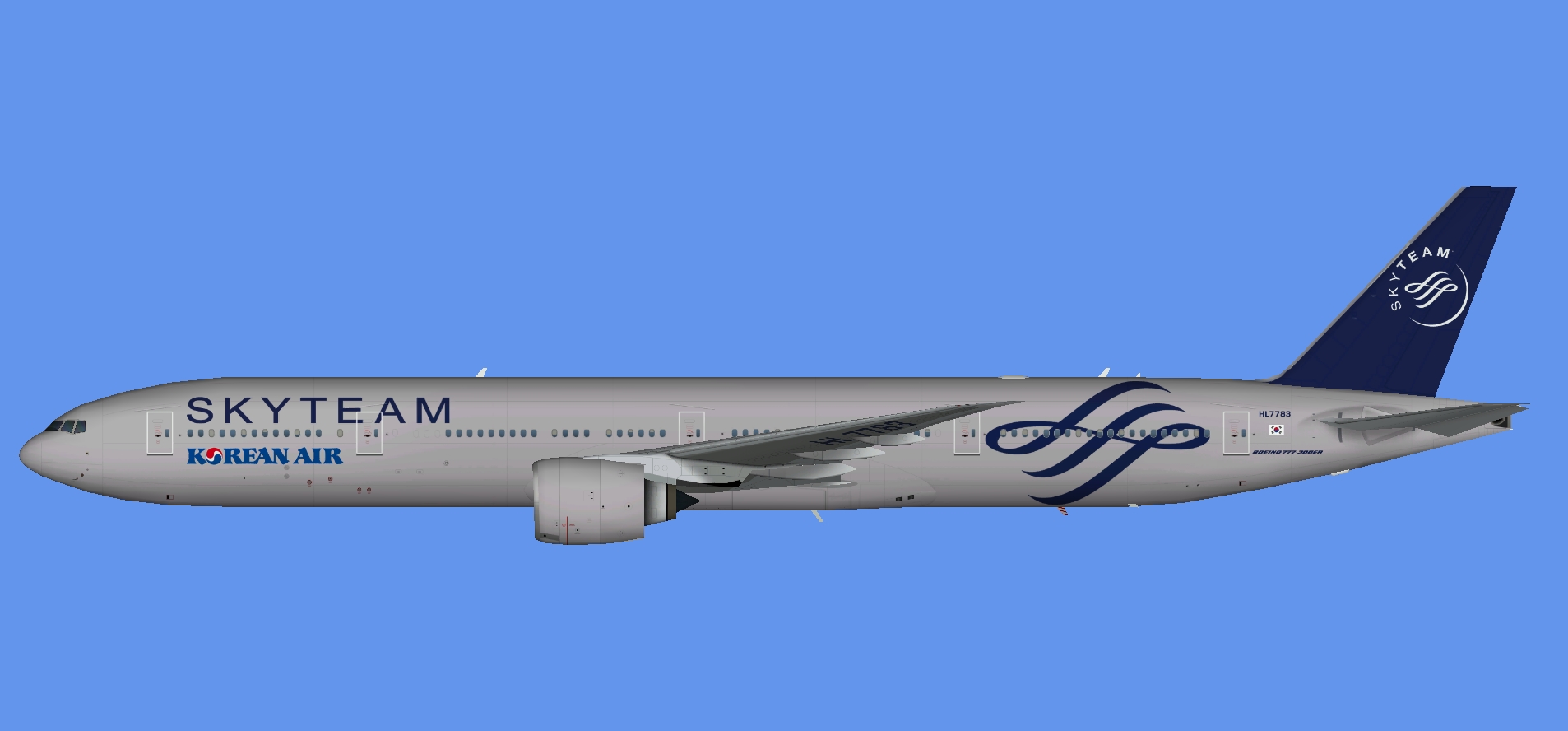 Korean Air 777-300ER Skyteam (TFS) 