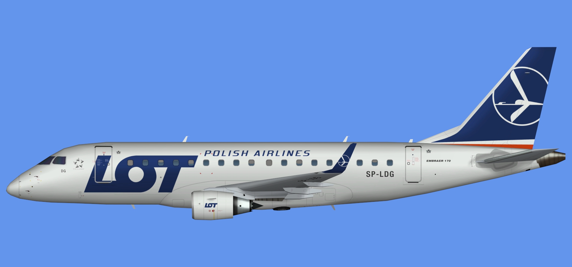 LOT Polish Airlines Embraer E170 NC (AIA)