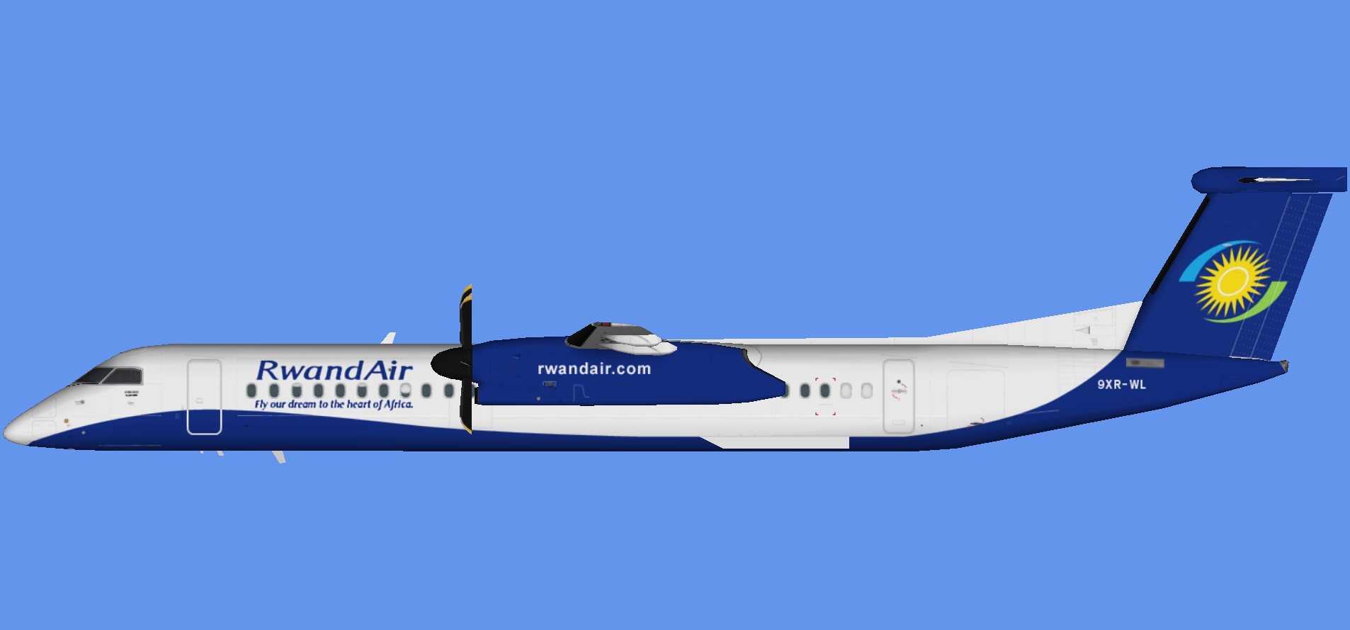 Rwandair Dash 8-400