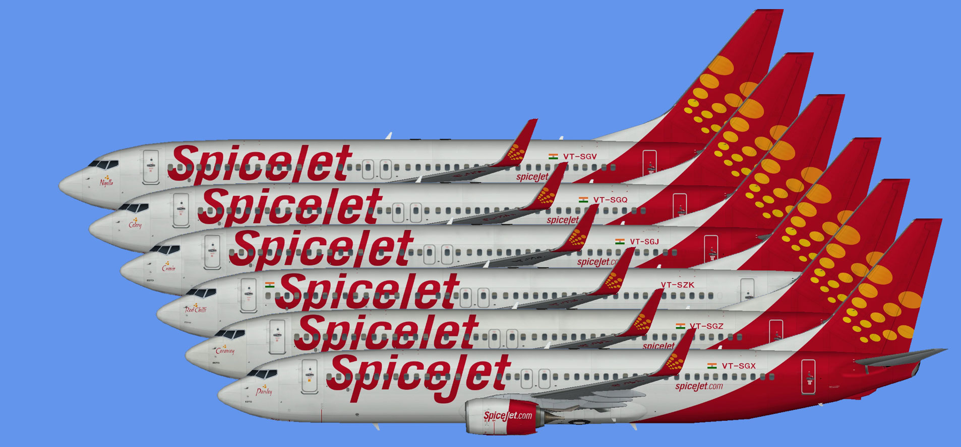 Spicejet 737-800 fleet -part2