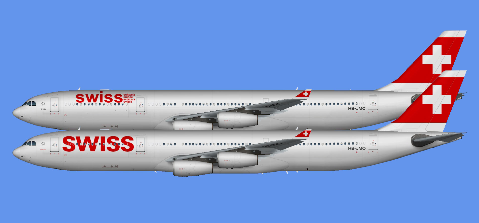 Swiss International Airbus A340-300 (TFS)