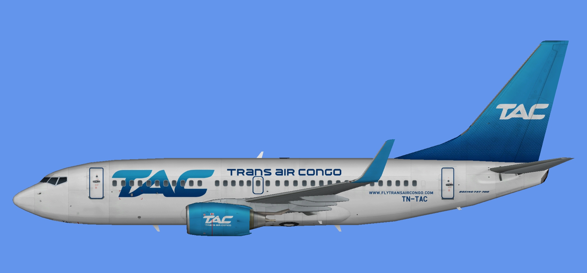 Trans Air Congo Boeing 737-700w