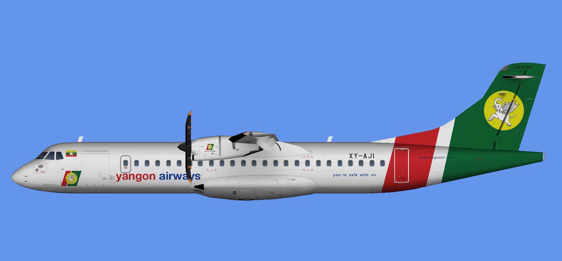Yangon Airways ATR 72-500